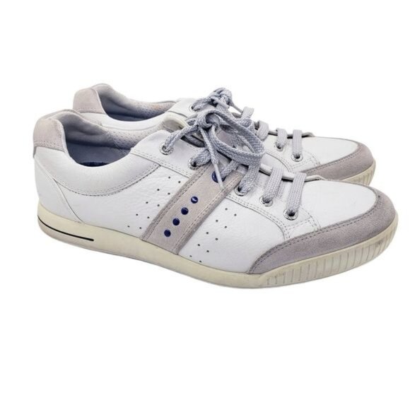 Ecco Street Premier White & Concrete Gray Golf Shoes Men's Size EU 42 / US 8-8.5 - Picture 1 of 13